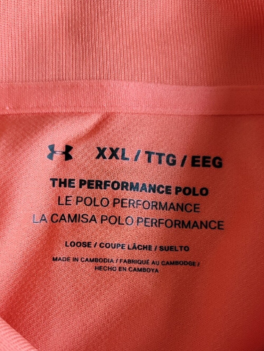Lot Of 5! Under Armour Men's Bright Polo Set - Coral, Pink, Teal, Blue, Peach - Picture 3 of 8